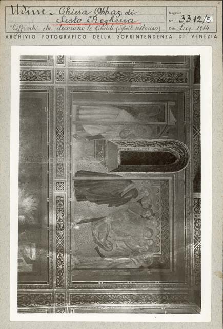 Interno: presbiterio (positivo) di Gabinetto Fot. Soprintendenza ai Monumenti di Venezia (prima metà XX)