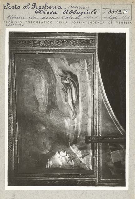 Interno: presbiterio (positivo) di Gabinetto Fot. Soprintendenza ai Monumenti di Venezia (prima metà XX)