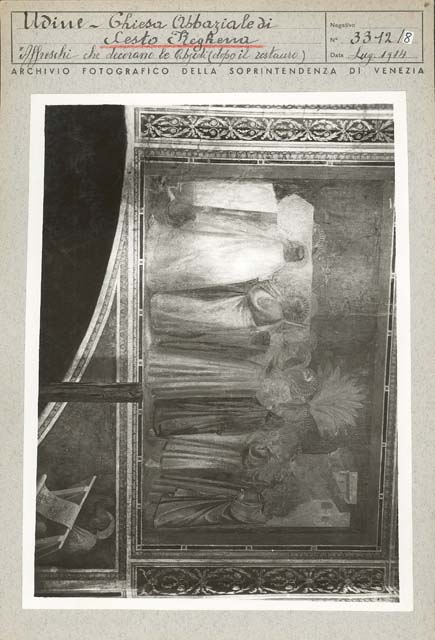 Interno: presbiterio (positivo) di Gabinetto Fot. Soprintendenza ai Monumenti di Venezia (prima metà XX)