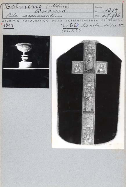 Edifici religiosi: chiesa, San Martino Vescovo; Tolmezzo (positivo) di Caprioli, Giovanni (prima metà XX)