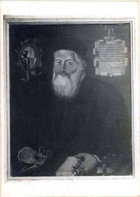 Documentazione storico artistica: sec. XVI, dipinto, ritratto di Giovanni Antonio Flumiani; Urbanis Giulio (positivo) di Urbanis Giulio, Caprioli, Giovanni - Bottega friulana (prima metà XX)