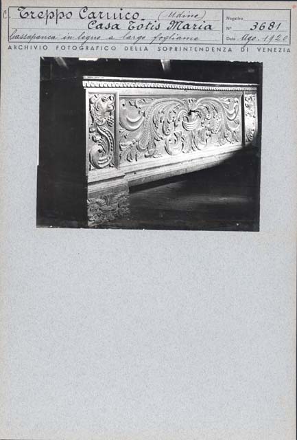 Edifici rurali: casa, Totis Maria; Treppo Carnico (positivo) di Caprioli, Giovanni (prima metà XX)