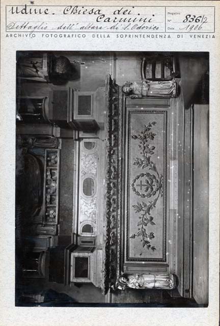 Interno: collocazione originaria (positivo) di De Santi Filippo, Gabinetto Fot. Soprintendenza ai Monumenti di Venezia (prima metà XX)