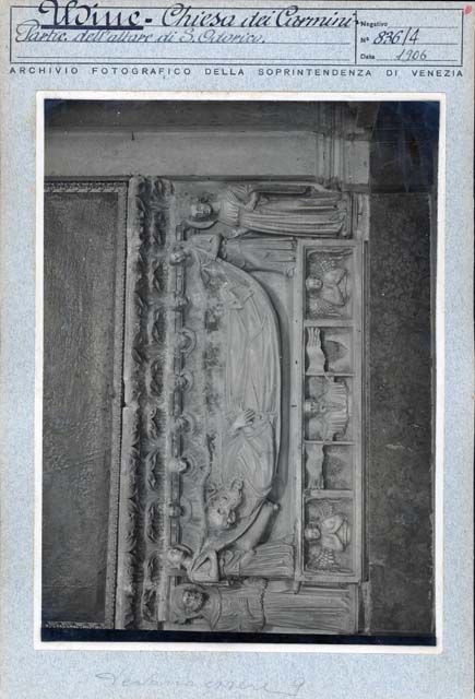 Interno: collocazione originaria (positivo) di De Santi Filippo, Gabinetto Fot. Soprintendenza ai Monumenti di Venezia (prima metà XX)