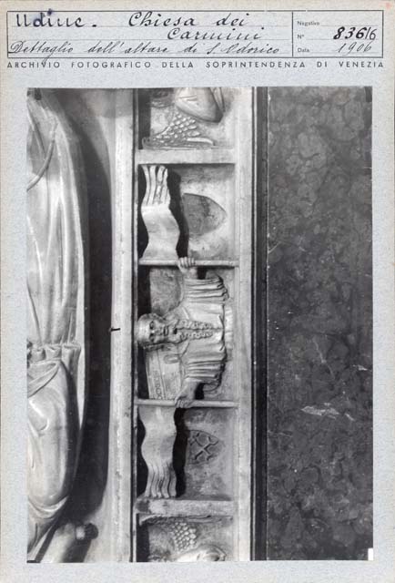 Interno: collocazione originaria (positivo) di De Santi Filippo, Gabinetto Fot. Soprintendenza ai Monumenti di Venezia (prima metà XX)