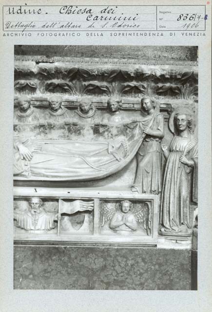 Interno: collocazione originaria (positivo) di De Santi Filippo, Gabinetto Fot. Soprintendenza ai Monumenti di Venezia (prima metà XX)