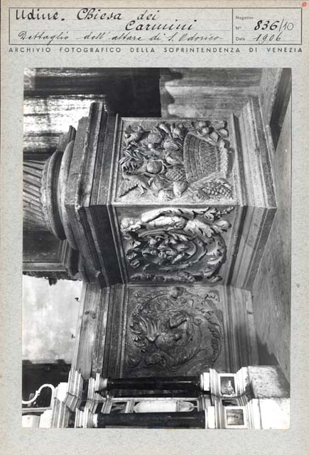 Interno: collocazione originaria (positivo) di De Santi Filippo, Gabinetto Fot. Soprintendenza ai Monumenti di Venezia (prima metà XX)