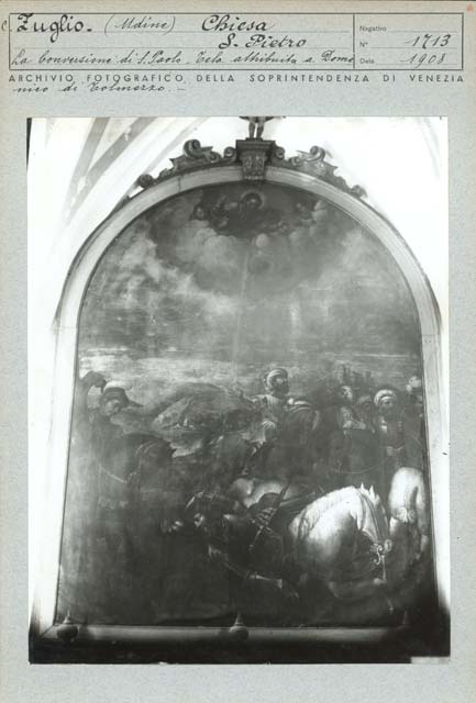 Interno: presbiterio, lato destro (positivo) di Sacchis Giovanni Antonio detto Pordenone, Mioni Domenico detto Domenico da Tolmezzo (Attr), Battigelli, Ernesto (prima metà XX)