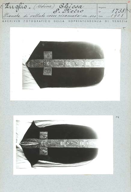 Interno: sagrestia (positivo) di Battigelli, Ernesto - Manifattura veneziana (prima metà XX)