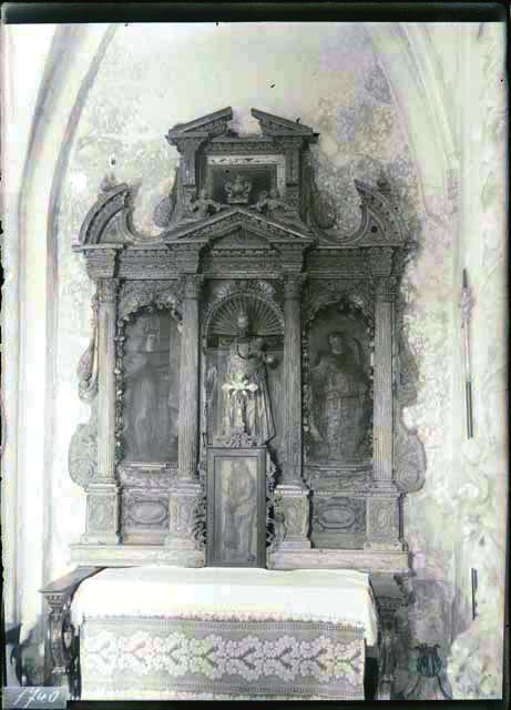 Documentazione storico artistica: sec. XVIII, altare, Beata Vergine di Loreto; ambito carnico (negativo) di Battigelli, Ernesto - Ambito carnico (prima metà XX)