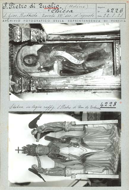 Edifici religiosi: chiesa, San Pietro; Zuglio (positivo) di Agostini Giovanni Antonio, Caprioli, Giovanni (prima metà XX)