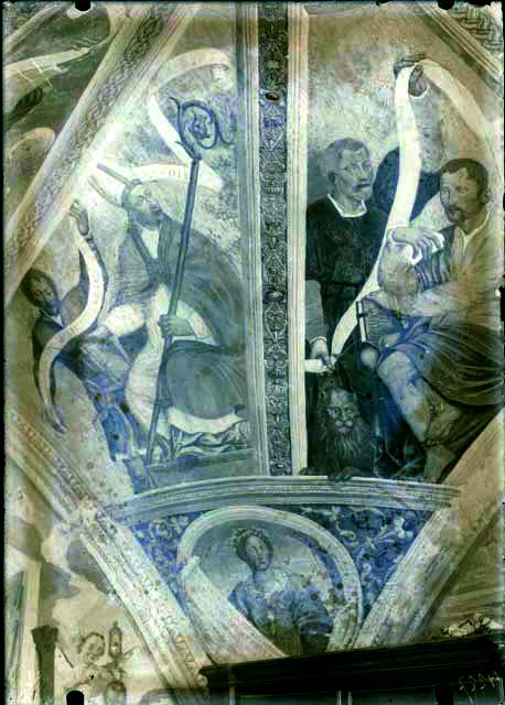 Documentazione storico artistica: sec. XVI, affresco, Profeti, Padri della Chiesa, particolare; Urbanis Giulio (negativo) di Urbanis Giulio, Caprioli, Giovanni (prima metà XX)