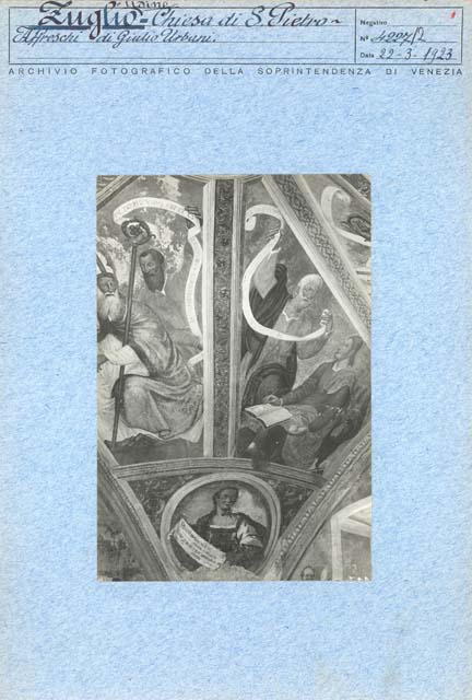 Documentazione storico artistica: sec. XVI, affresco, Profeti, Padri della Chiesa, particolare; Urbanis Giulio (positivo) di Urbanis Giulio, Caprioli, Giovanni (prima metà XX)