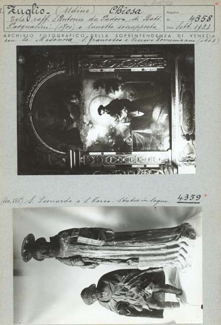 Edifici religiosi: chiesa, San Leonardo; Zuglio (positivo) di Caprioli, Giovanni (prima metà XX)