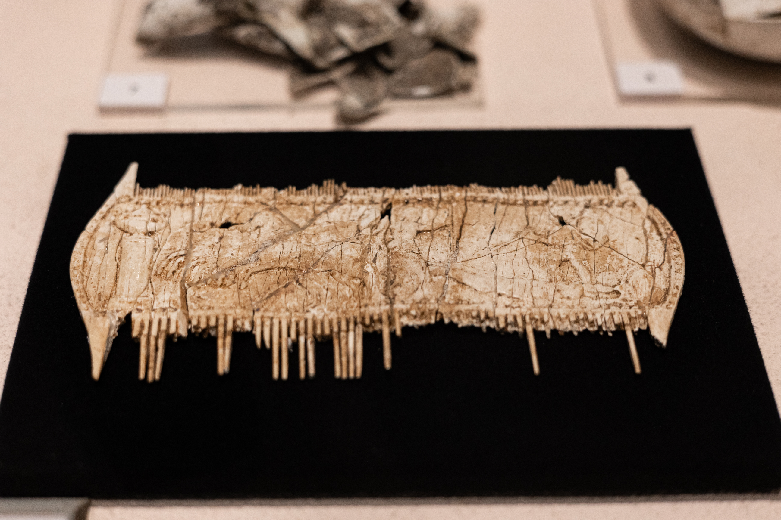 pettine, Pettine in osso (SECOLI/ I)