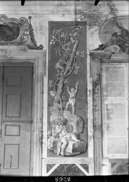 Decorazioni: dipinti murali, affreschi, Dorigny Louis, inizio XVIII sec (negativo) di Marocco, Domenico (terzo quarto XXI)