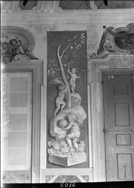 Decorazioni: dipinti murali, affreschi, Dorigny Louis, inizio XVIII sec (negativo) di Marocco, Domenico (terzo quarto XXI)