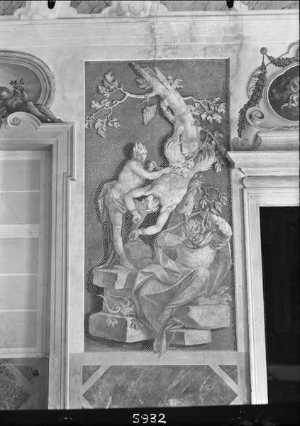 Decorazioni: dipinti murali, affreschi, Dorigny Louis, inizio XVIII sec (negativo) di Marocco, Domenico (terzo quarto XXI)