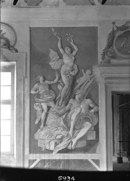 Decorazioni: dipinti murali, affreschi, Dorigny Louis, inizio XVIII sec (negativo) di Marocco, Domenico (terzo quarto XXI)