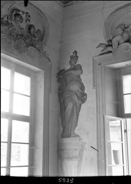 Decorazioni: dipinti murali, affreschi, Dorigny Louis, inizio XVIII sec (negativo) di Marocco, Domenico (terzo quarto XXI)