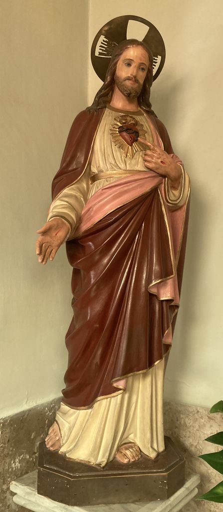 Cristo Sacro Cuore (statua) - ambito laziale (primo quarto sec. XX)