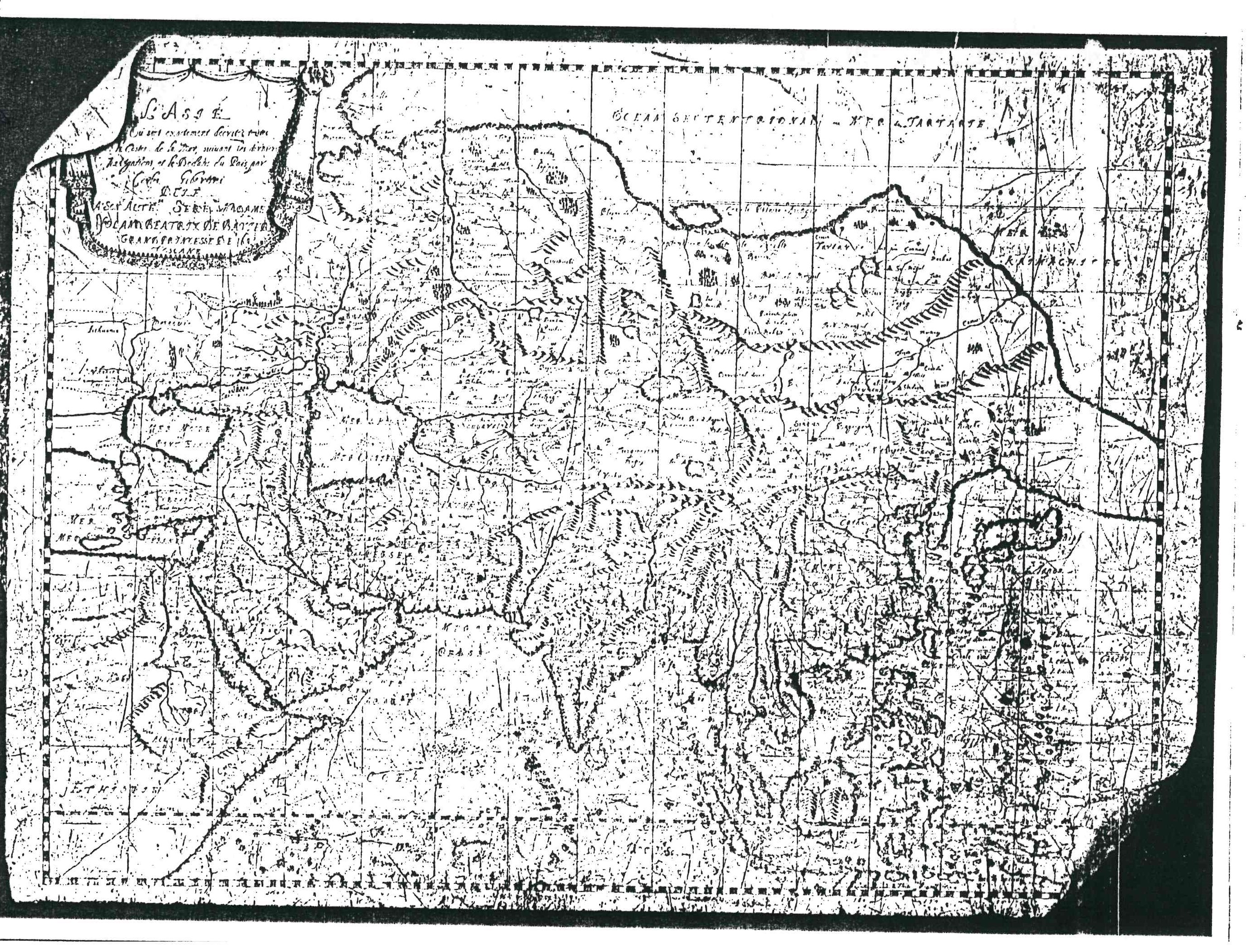 Carta geografica dell'America (tavolo, pendant) di Gibertoni Carlo (fine XVII)