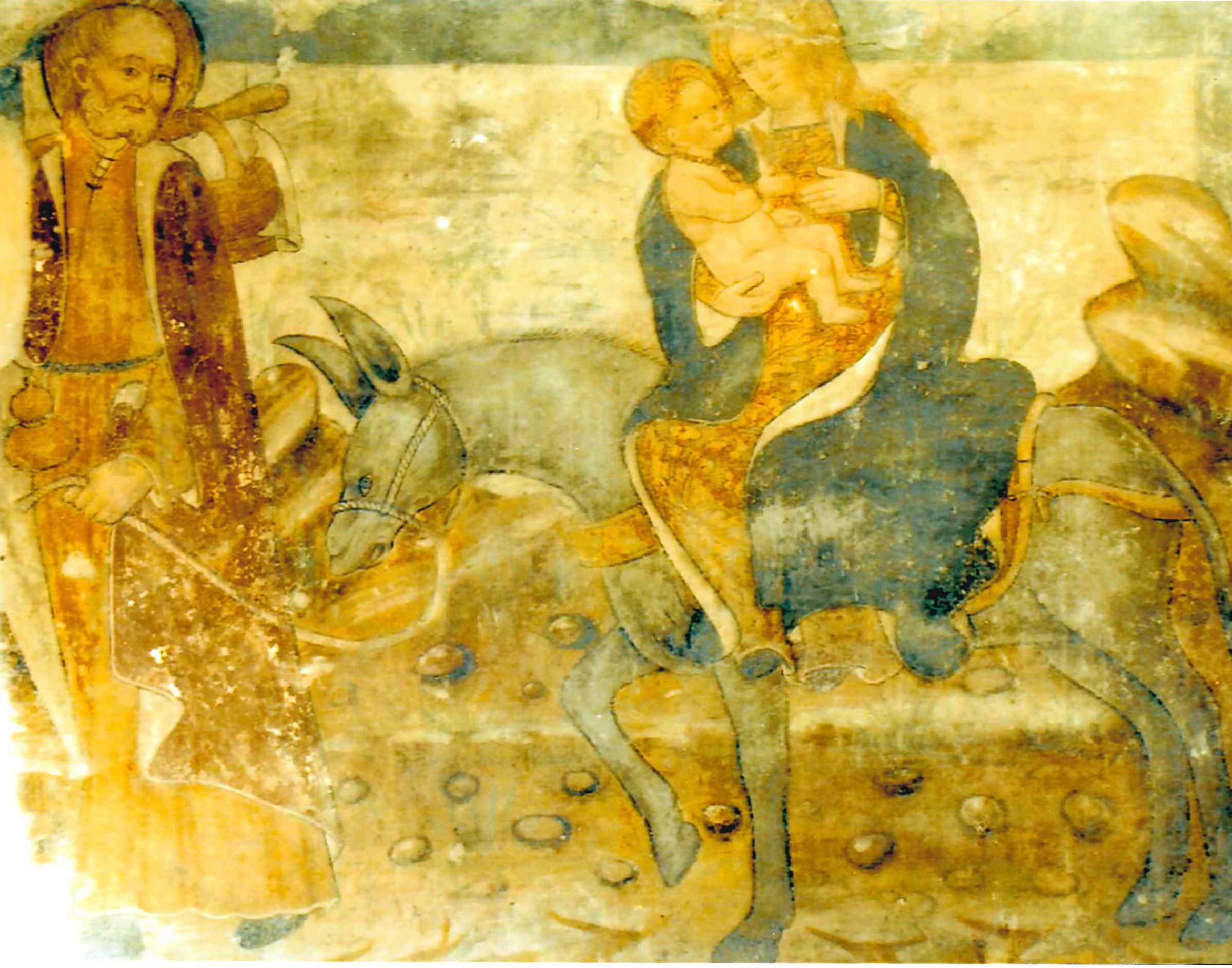 La fuga in Egitto, fuga in Egitto (dipinto) di De Bosis Daniele (fine XV)