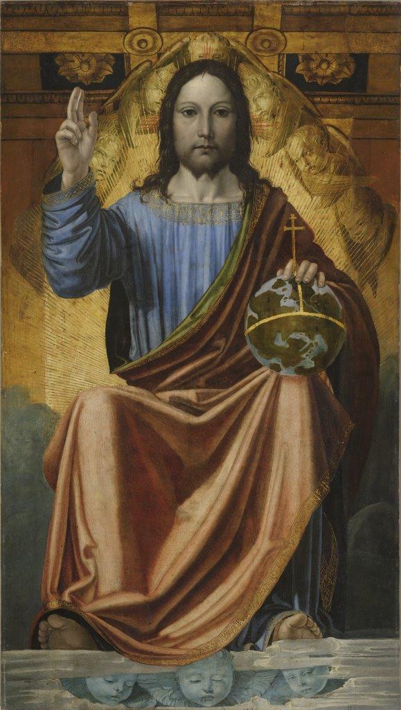 Salvator Mundi, Salvator Mundi (dipinto) di Ambrogio da Fossano, detto il Bergognone (fine XVI)