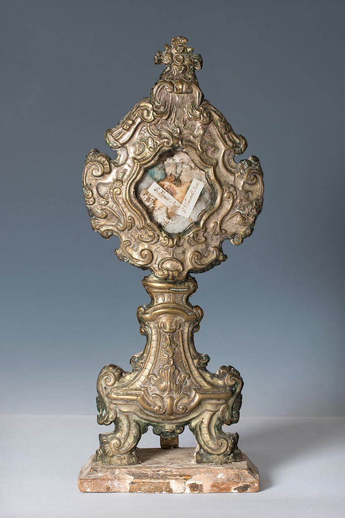 reliquiario - a ostensorio, opera isolata - ambito Italia meridionale (ca XVIII)