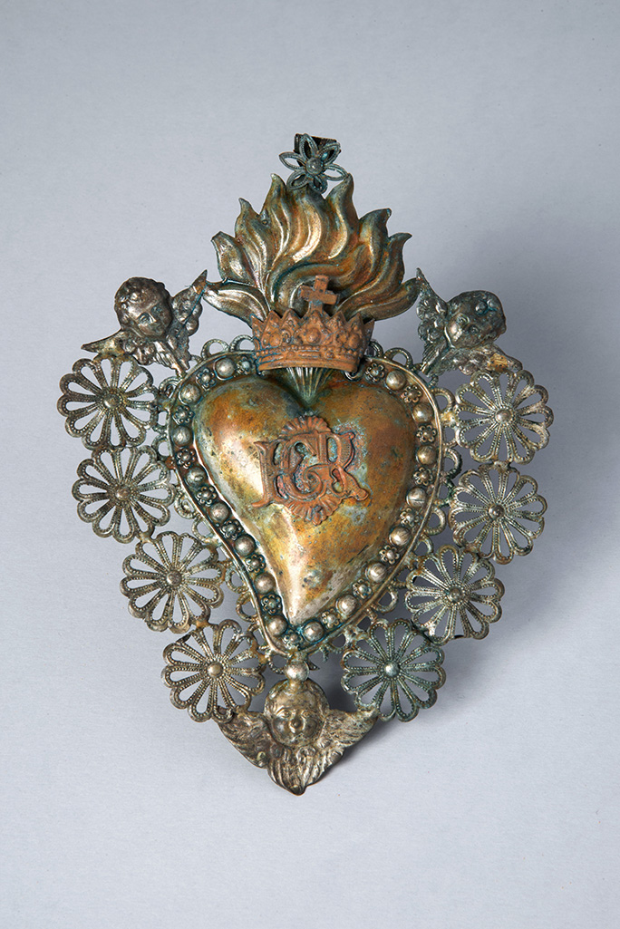 cuore devozionale, opera isolata - ambito italiano (ca XIX)