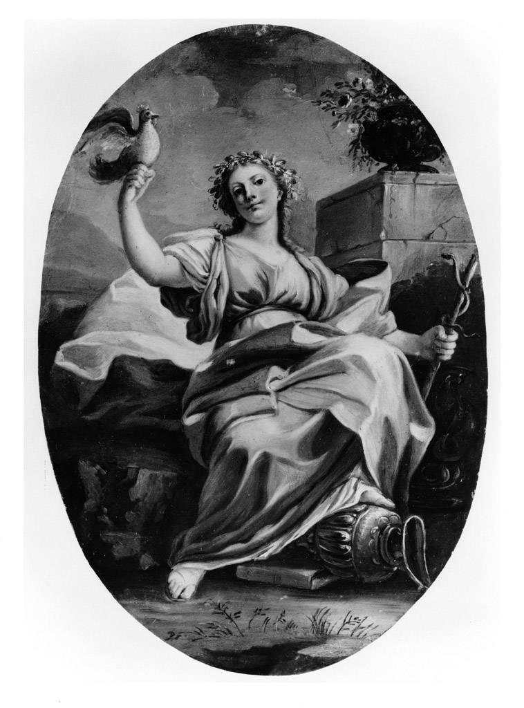 Allegoria della Medicina (dipinto) di Falciatore Filippo (sec. XVIII)