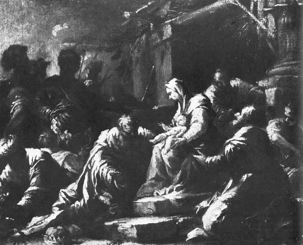 Adorazione dei Magi (dipinto) di Sagrestani Giovanni Camillo (secc. XVII/ XVIII)