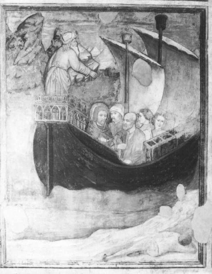 San Girolamo naviga per raggiungere Antiochia (dipinto) di Badile Giovanni (metà sec. XV)