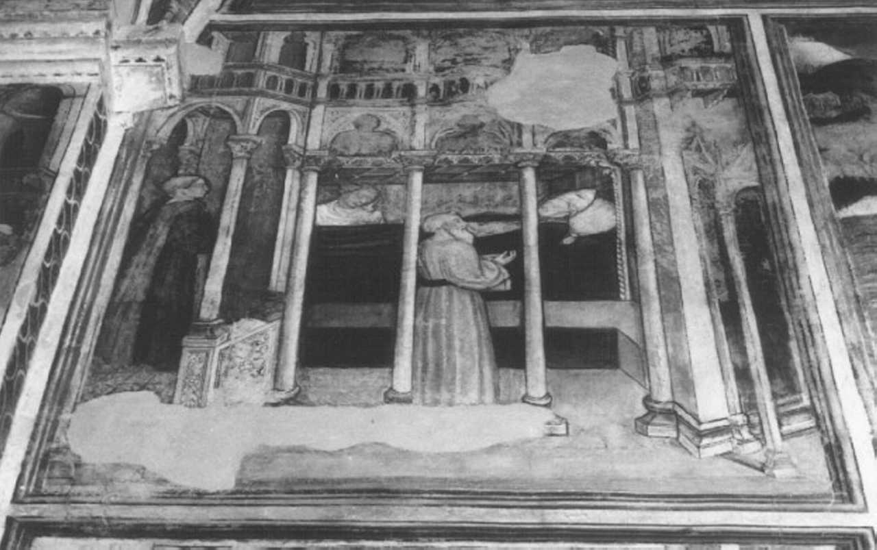 morte di papa Liberio (dipinto) di Badile Giovanni (sec. XV)