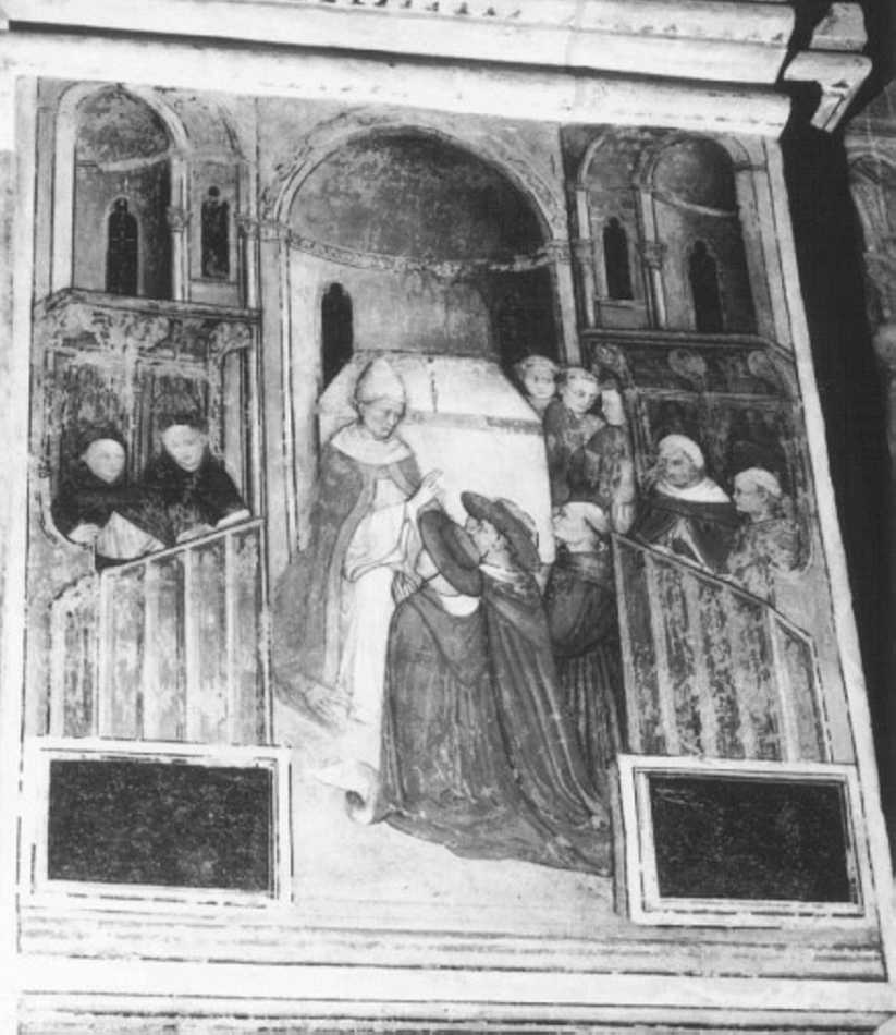 San Girolamo nominato cardinale da papa Liberio (dipinto) di Badile Giovanni (metà XV)