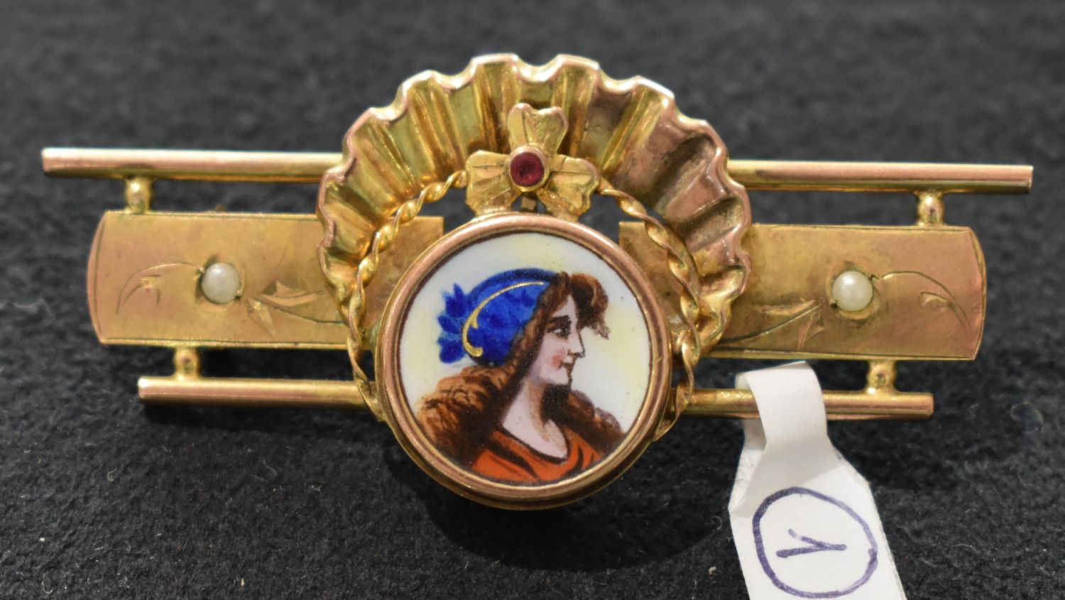 spilla - a baguette, opera isolata - bottega Italia meridionale (inizio sec. XX)