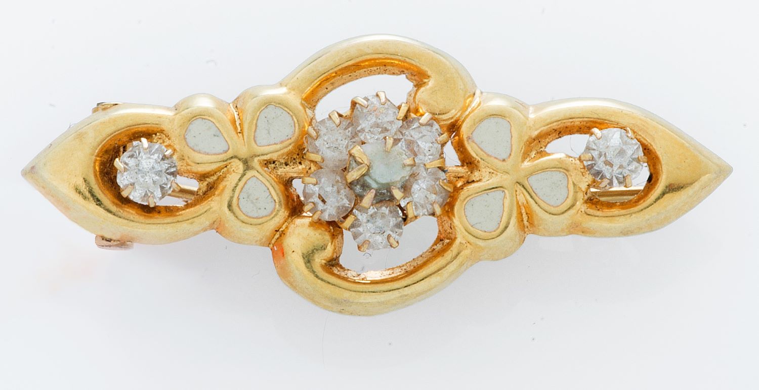 spilla, opera isolata - bottega italiana (inizio sec. XX)