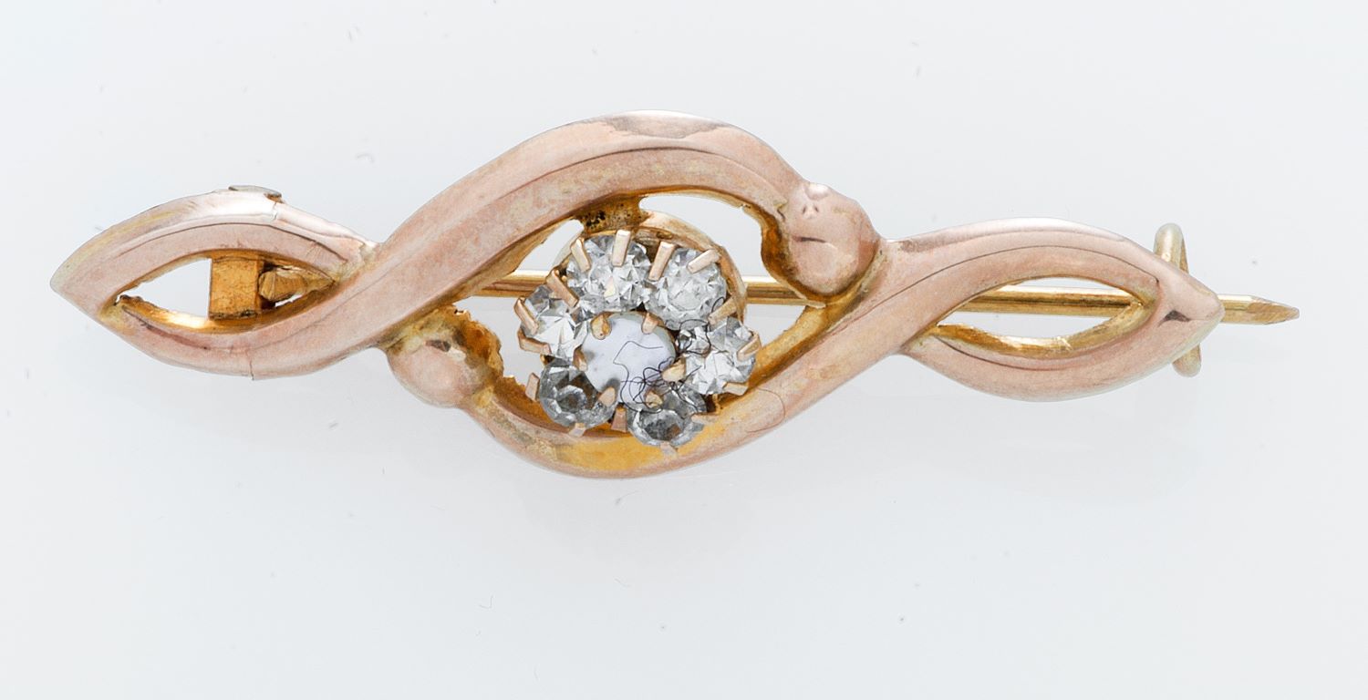 spilla, opera isolata - bottega italiana (inizio sec. XX)