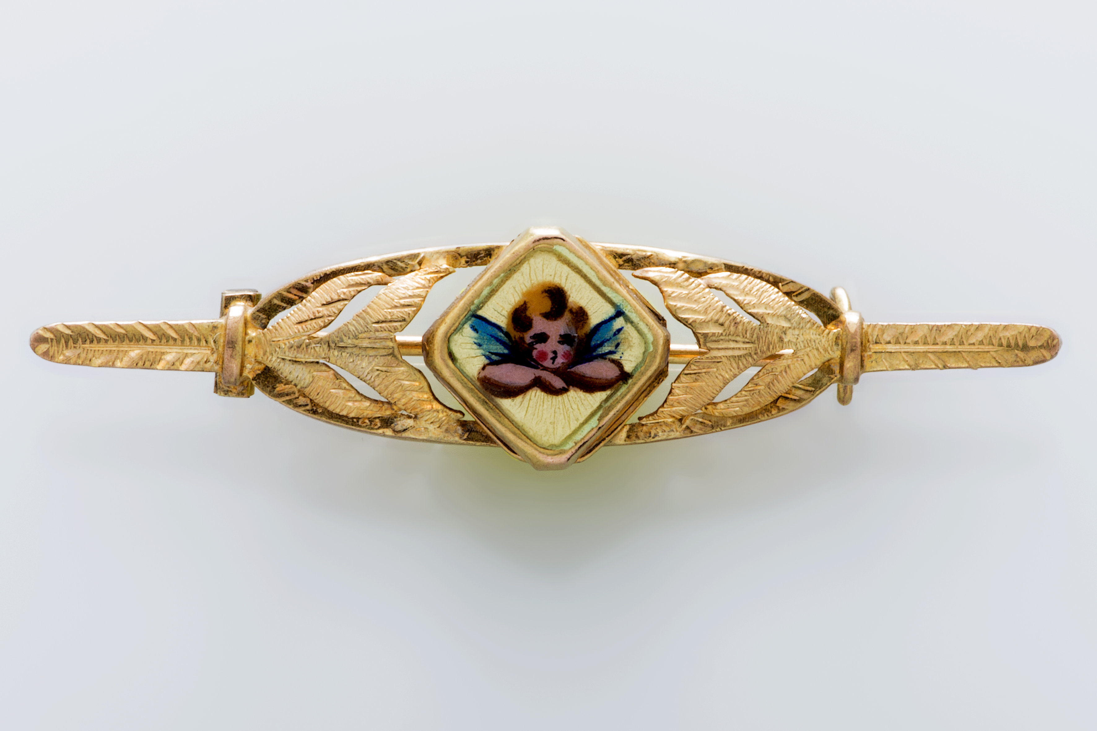 spilla - a baguette, opera isolata - bottega italiana (inizio sec. XX)