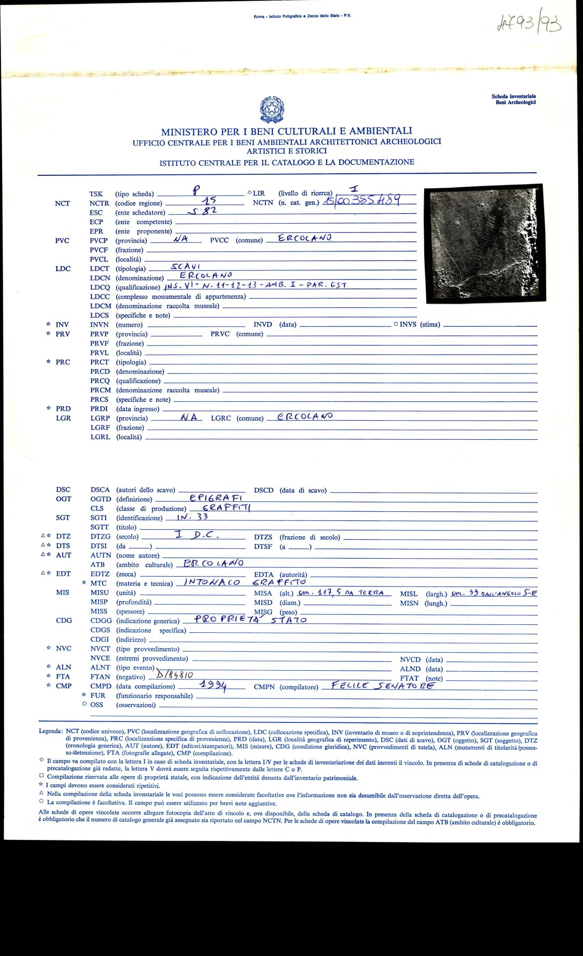 graffito, epigrafe (sec. I d.C)