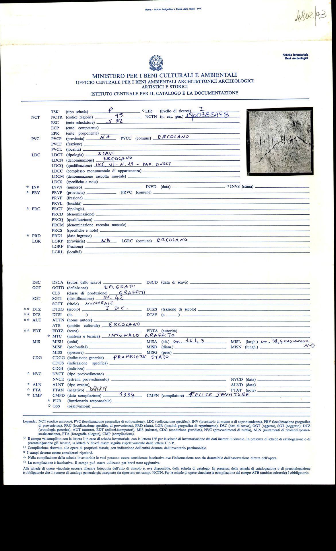 graffito, epigrafe (sec. I d.C)