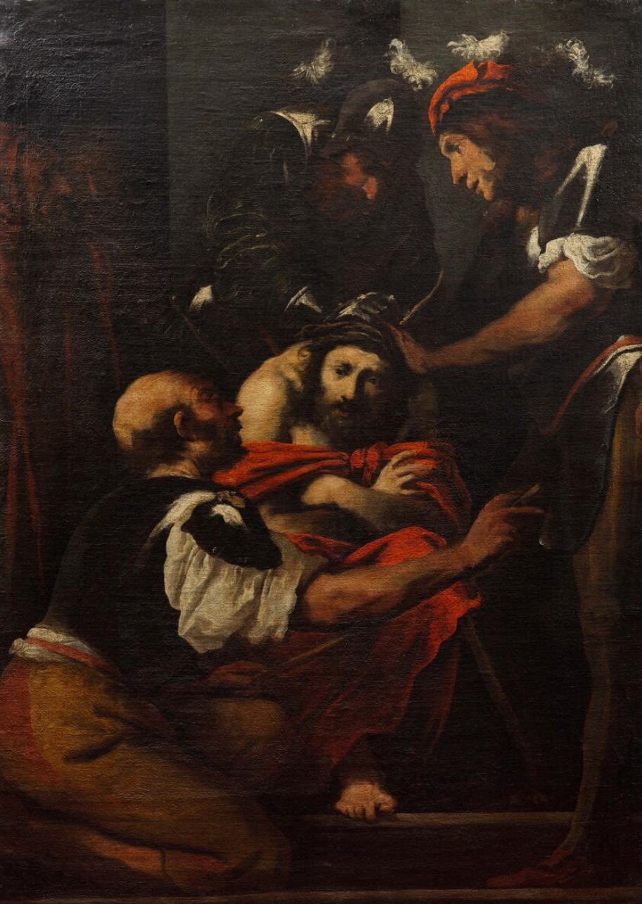Incoronazione di spine, Incoronazione di spine (dipinto, opera isolata) di Muttoni Pietro detto Pietro della Vecchia (metà XVII)