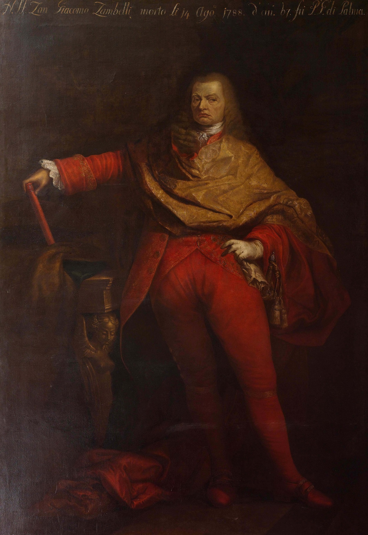 Ritratto del provveditore generale a Palma Giovanni Giacomo Zambelli, Ritratto di provveditore (dipinto, opera isolata) di Gallimberti, Francesco (ultimo quarto SECOLI/ XVIII)