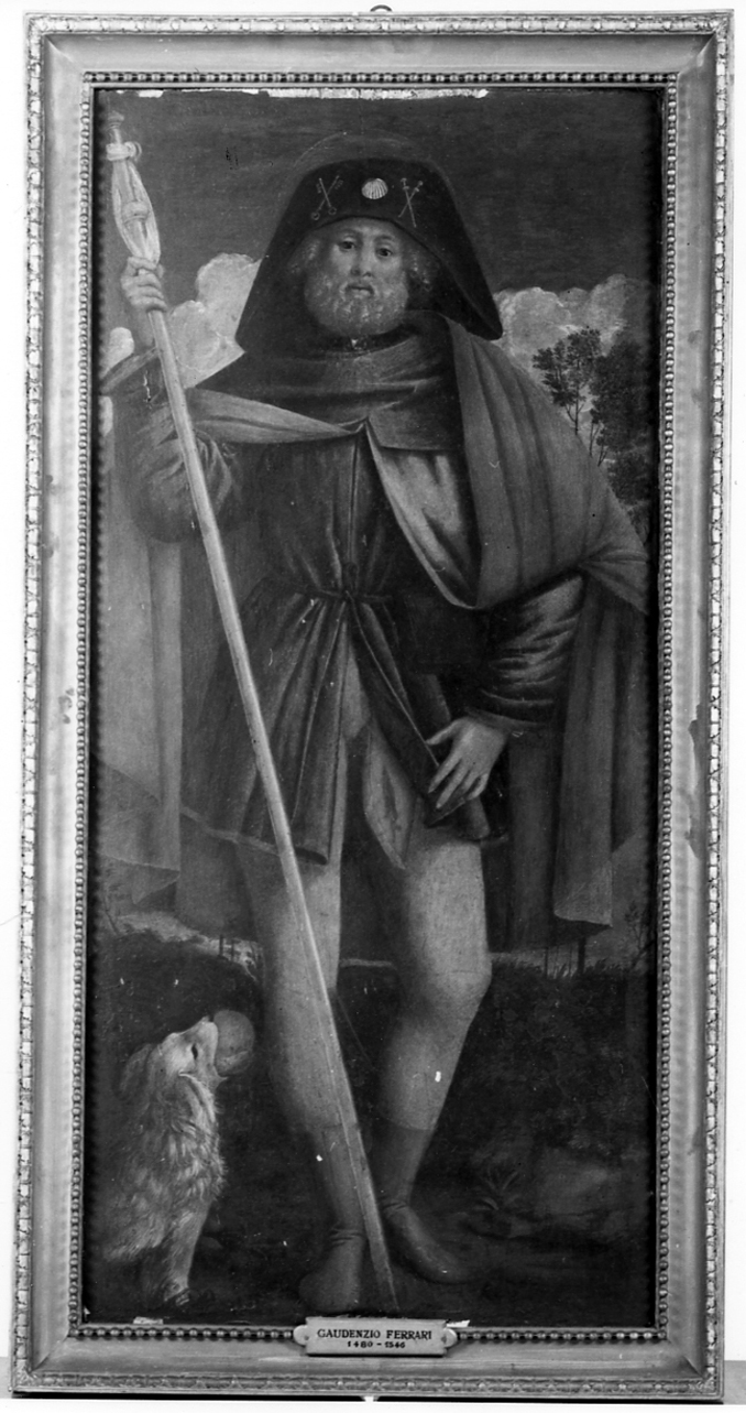 San Rocco (dipinto - scomparto di polittico) di Ferrari Gaudenzio (prima metà sec. XVI)