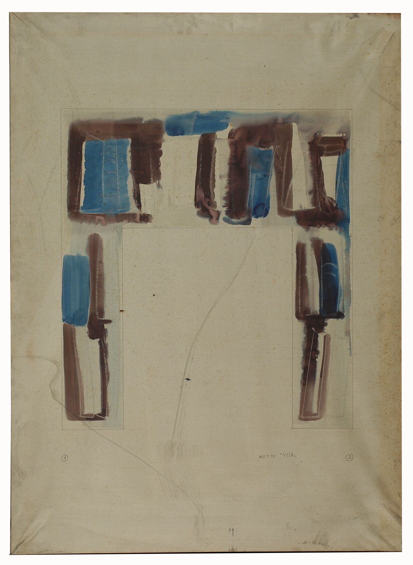 volumi di medicina (disegno artistico, elemento di serie) di motto Vita (anni sessanta XX)