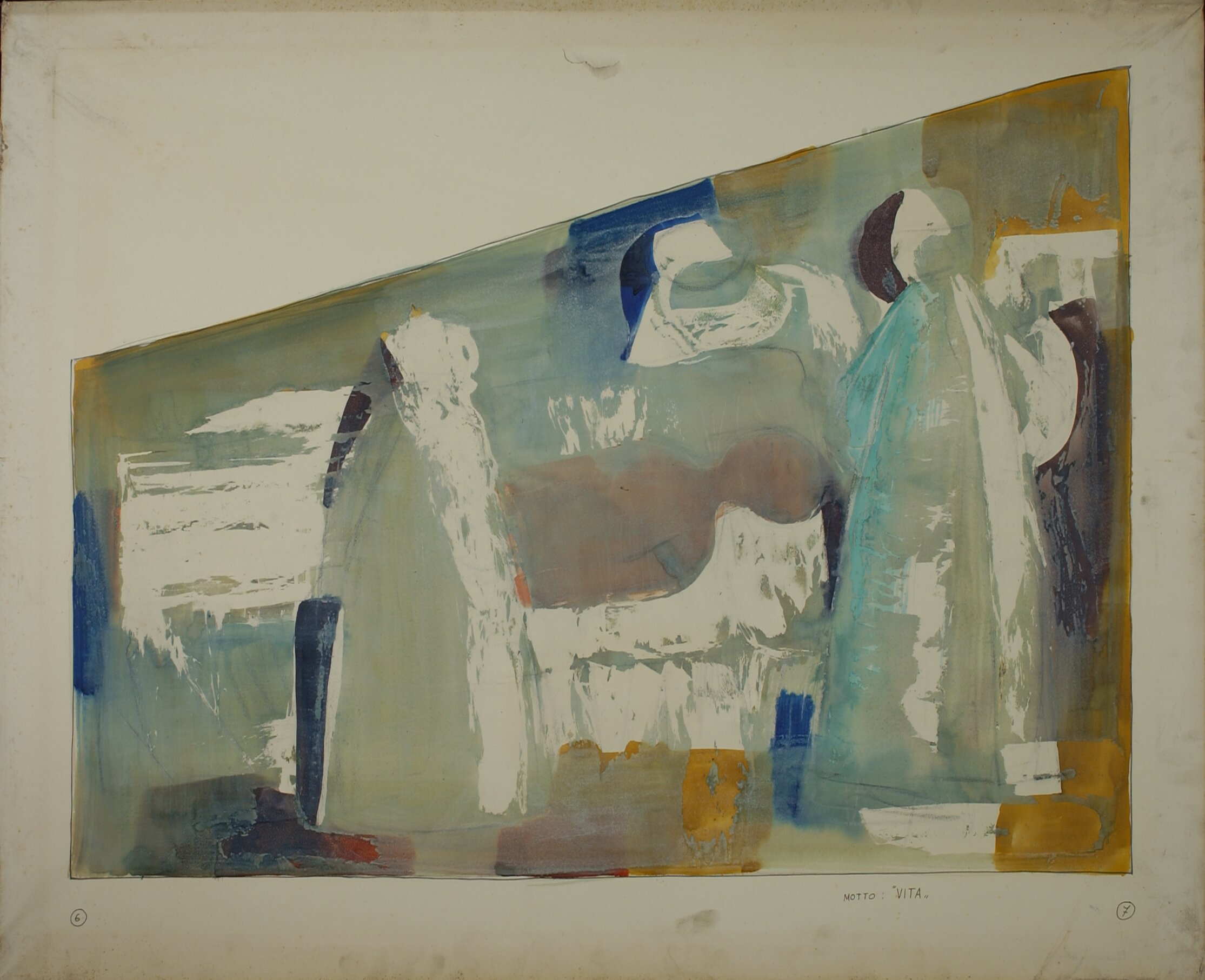 operazione chirurgica (disegno artistico, elemento di serie) di motto Vita (anni sessanta XX)