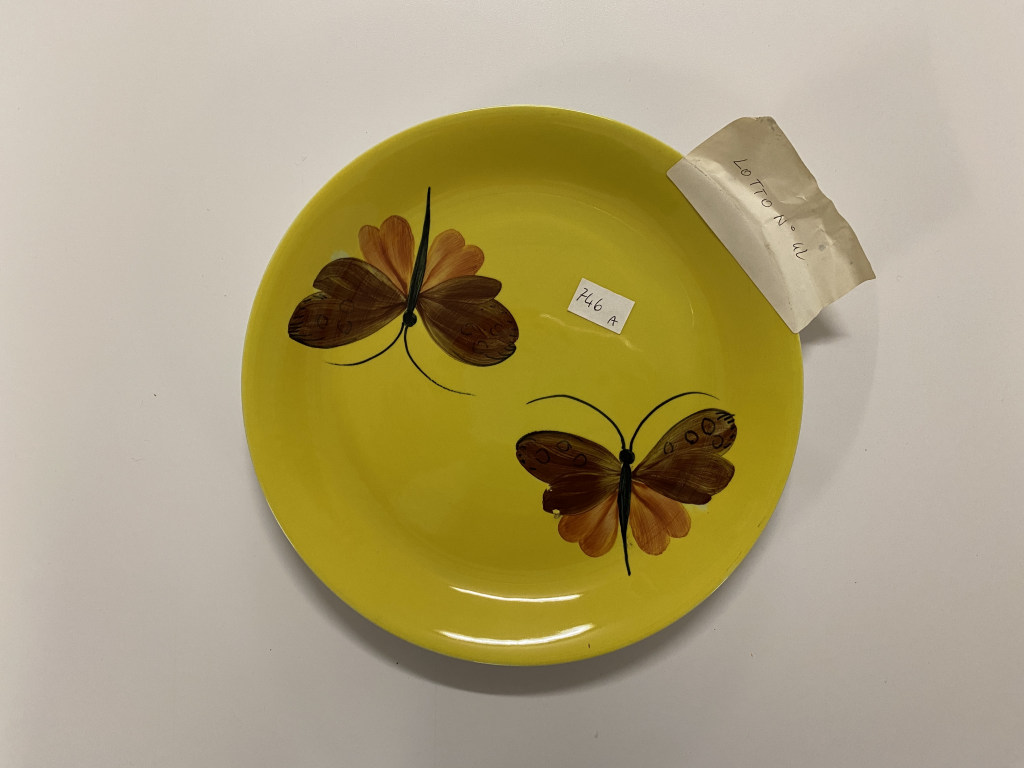 farfalle (piatto piano, opera isolata) - ambito friulano (seconda metà XX)