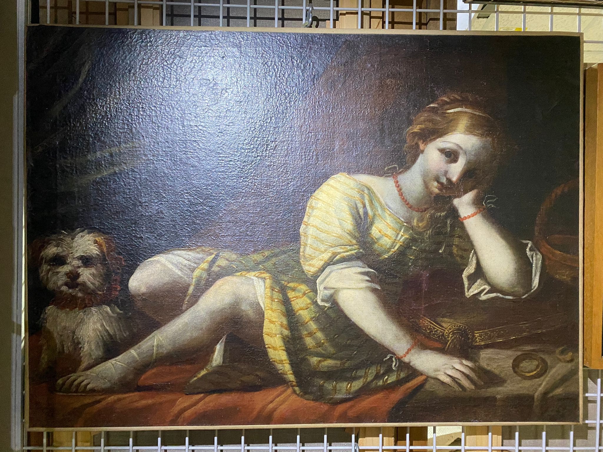 Fanciulla con cane (dipinto) - ambito Italia centrale (XVIII)