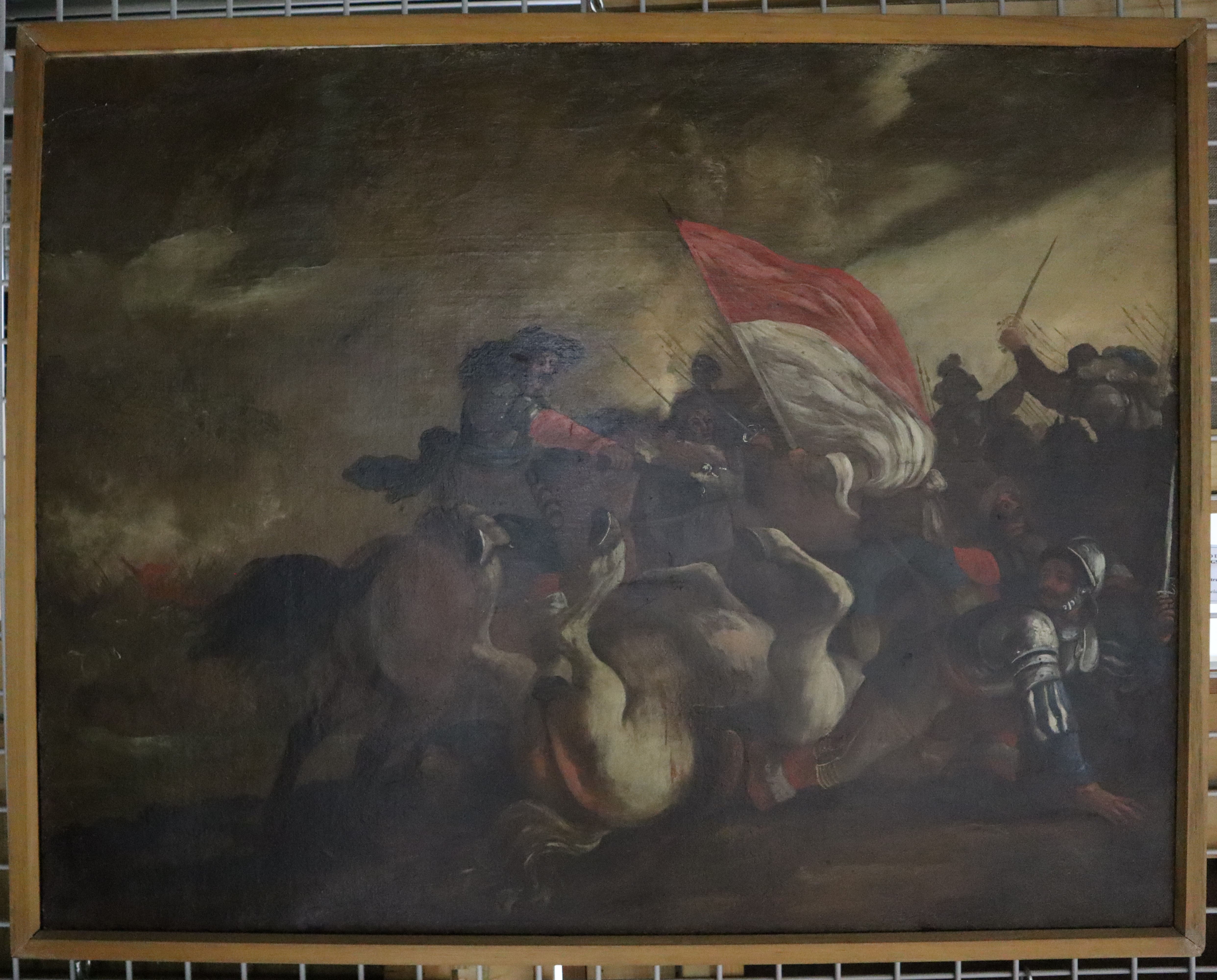 Scontro tra cavalieri (dipinto) - ambito borgognone (seconda metà XVII)
