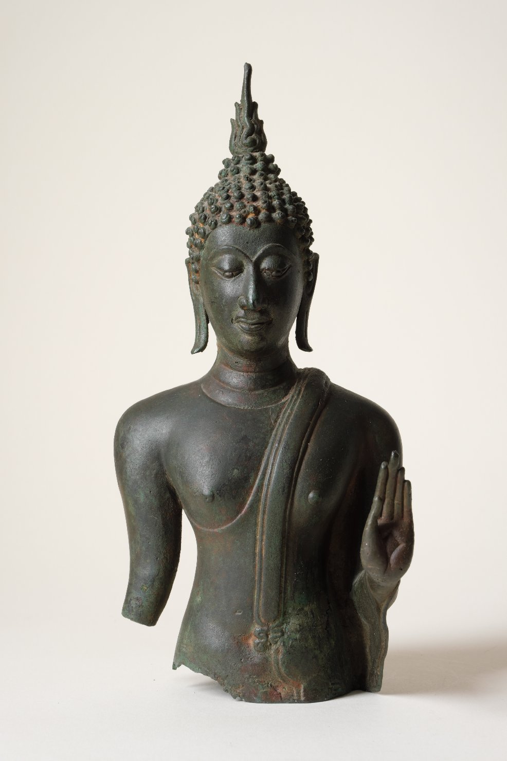 Busto del Buddha Śākyamuni (scultura, opera isolata) - ambito thailandese (inizio/ fine XX)